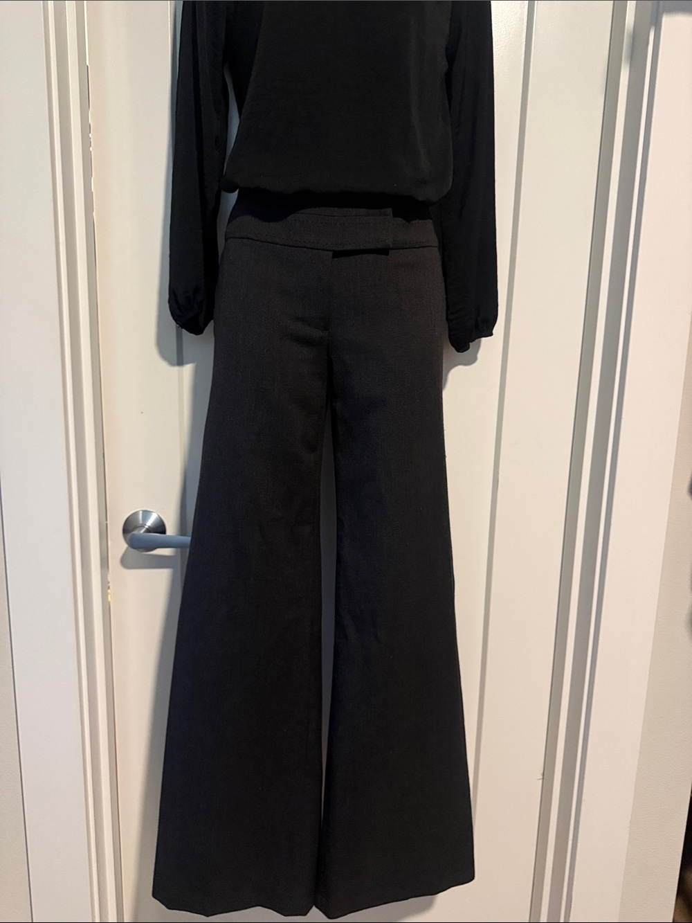 H&M Black Wide-Leg Women's Pants